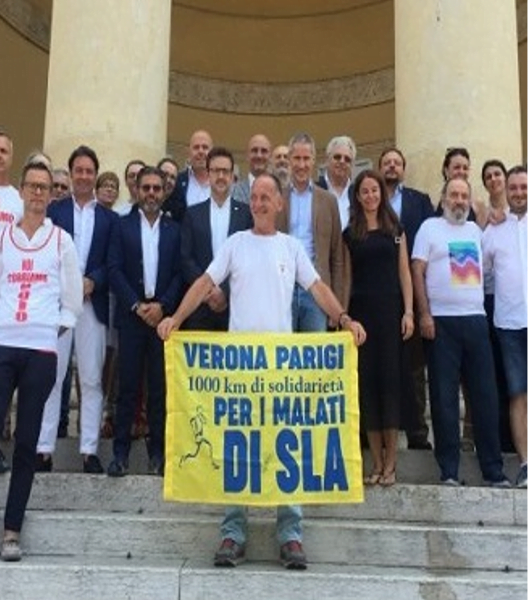Da Verona a Parigi di corsa per aiutare i malati di Sla